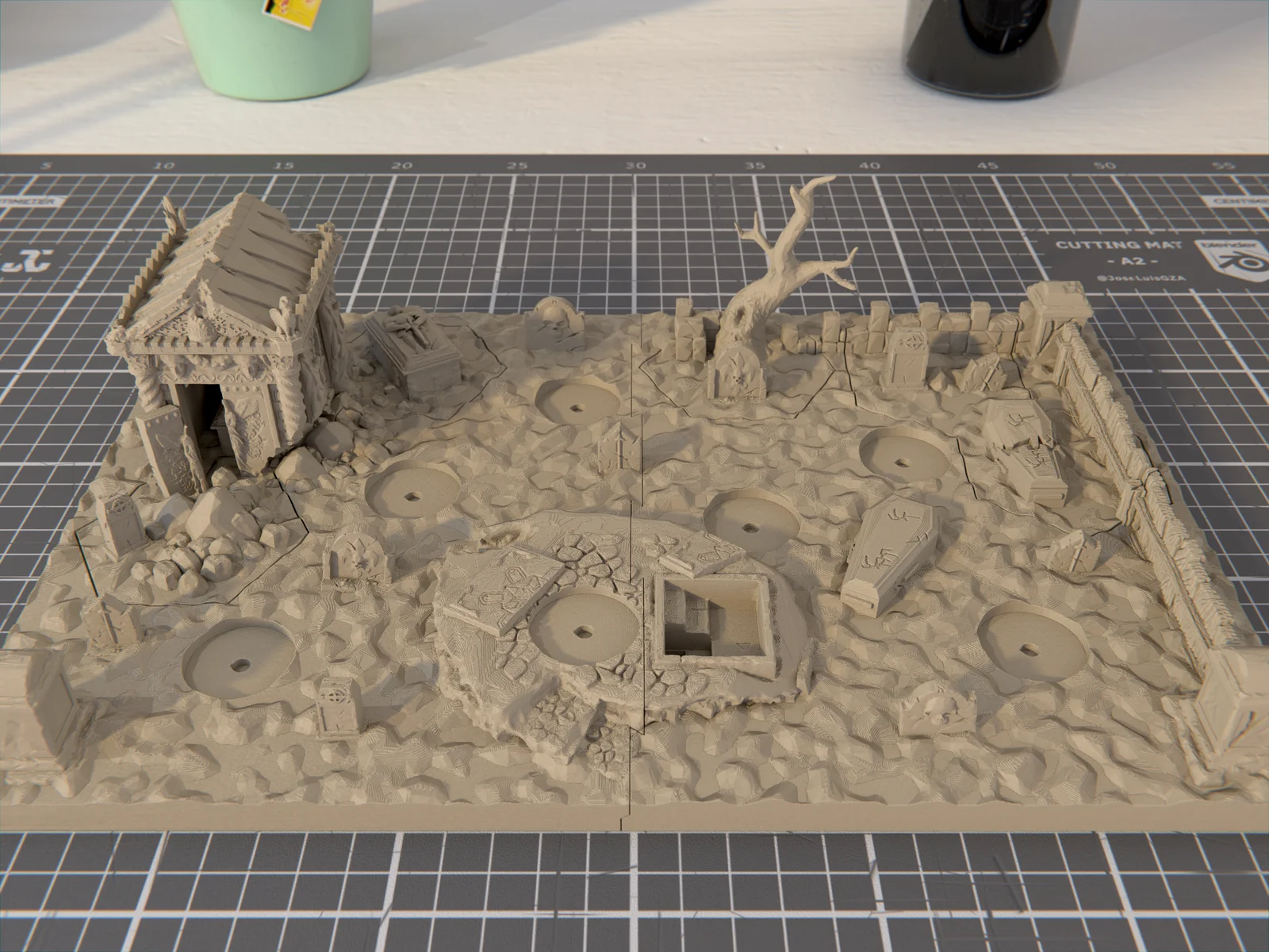 Diorama + Hex Terrain cho Sepulchral Guard 1
