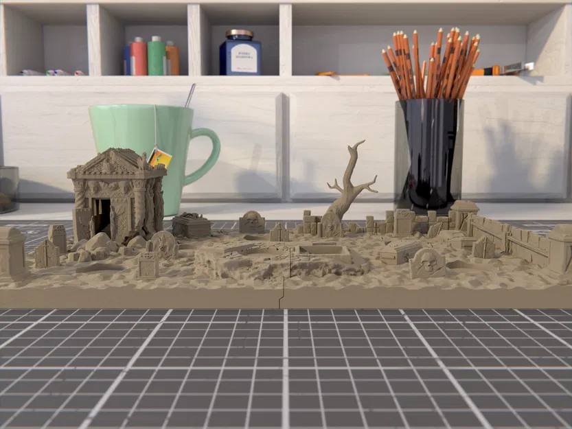 Diorama + Hex Terrain cho Sepulchral Guard - Image 4