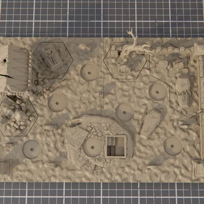 Diorama + Hex Terrain cho Sepulchral Guard 5