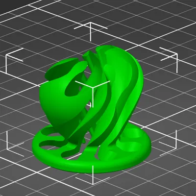 Mô Hình Trái Tim Xoắn 3D - Quà Tặng Valentine Độc Đáo