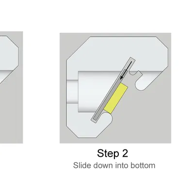 Giá đỡ gắn góc cho LED Strip 10mm (Corner Mount/Bracket)