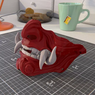 Mặt nạ Oni (Mặt nạ Samurai) #3