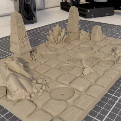 Diorama + Hex Terrain cho Eyes of the Nine