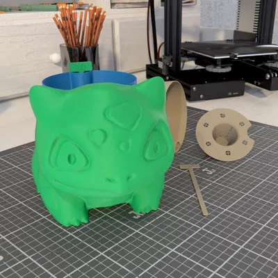 Chậu Bulbasaur tự tưới nước (Ø 10 cm)