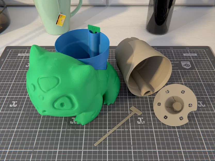 Chậu Bulbasaur tự tưới nước (Ø 10 cm) - Image 3