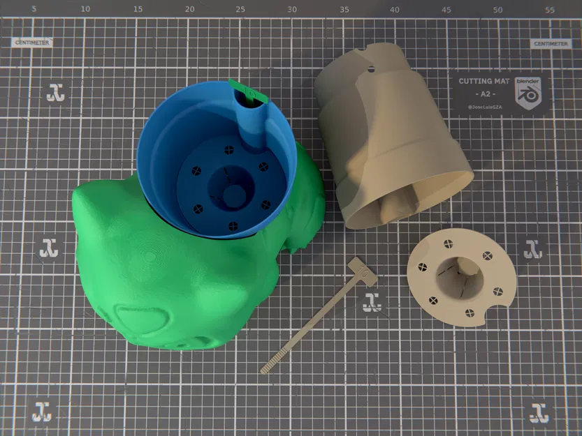 Chậu Bulbasaur tự tưới nước (Ø 10 cm) - Image 6