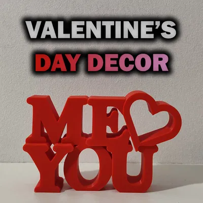 Trang Trí Valentine "ME & YOU" - Quà Tặng Độc Đáo