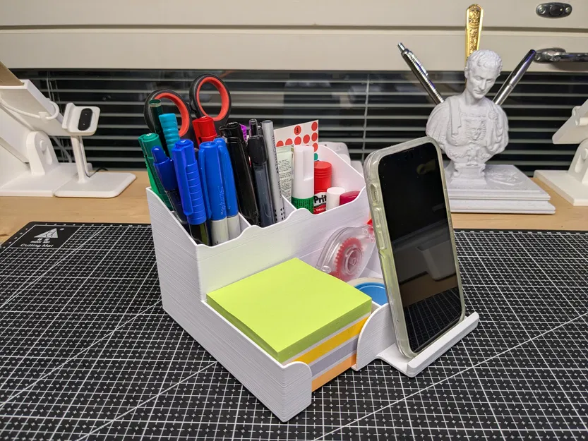 Khay sắp xếp bàn làm việc kèm giá đỡ điện thoại - Image 2