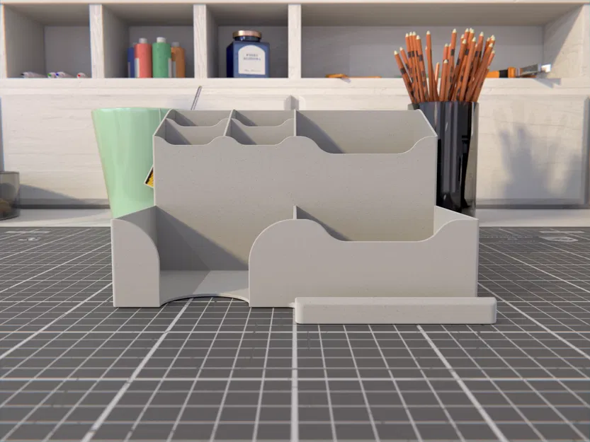 Khay sắp xếp bàn làm việc kèm giá đỡ điện thoại - Image 5