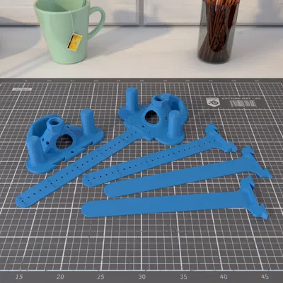 Dremel Router + Flat Guide + Radial Attachment (cho Dremel 3000/4000)