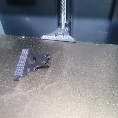 Creality K1/K1C: Bracket giữ silicone brush A1, Z OFFSET -1.8mm (remix)