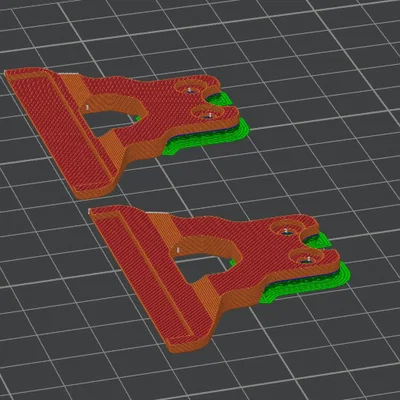 Creality K1/K1C: Bracket giữ silicone brush A1, Z OFFSET -1.8mm (remix)