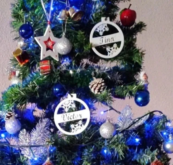 Quả Châu Noel Tùy Chỉnh Tên - Đồ Trang Trí Giáng Sinh Độc Đáo - Image 2