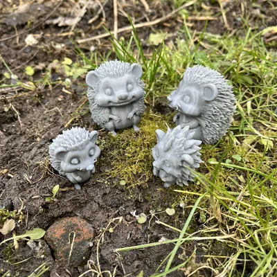 Gia đình Nhím (Hedgehog Family) dễ thương cho diorama