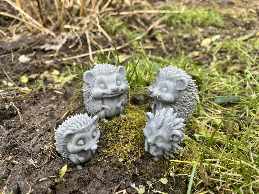 Gia đình Nhím (Hedgehog Family) dễ thương cho diorama - Image 6
