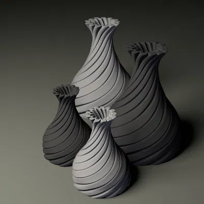 Bình Hoa 3D Xoắn Ốc Độc Đáo - Trang Trí Nhà Cửa