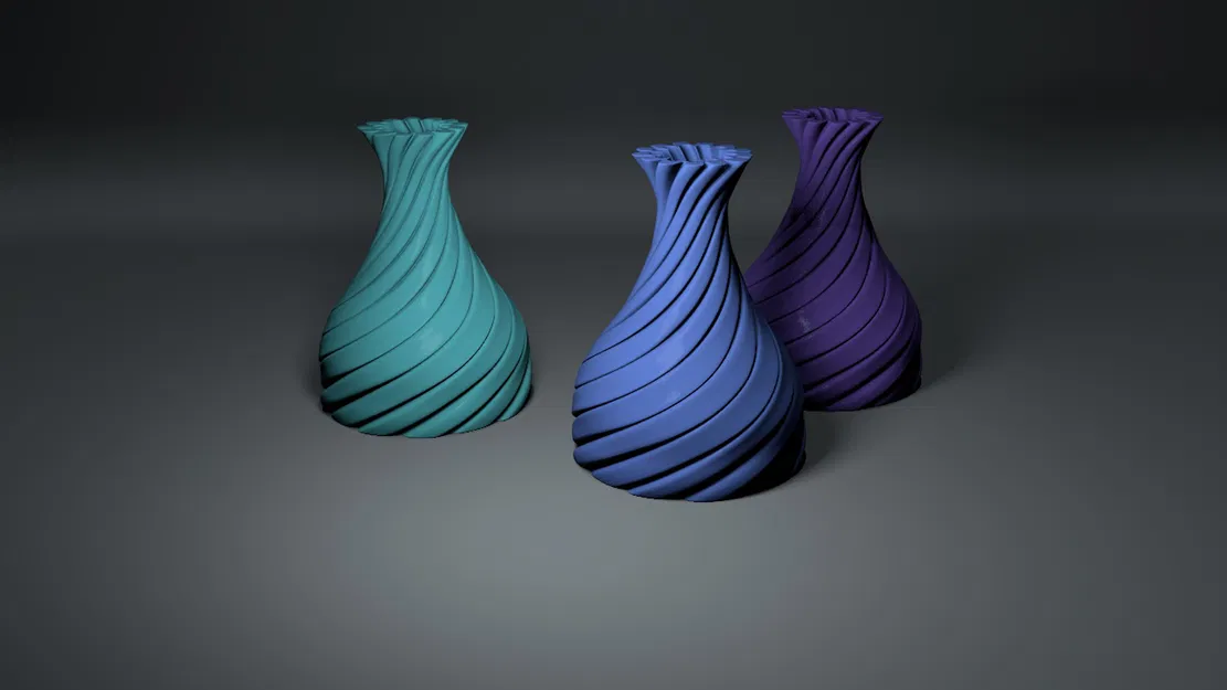 Bình Hoa 3D Xoắn Ốc Độc Đáo - Trang Trí Nhà Cửa - Image 3