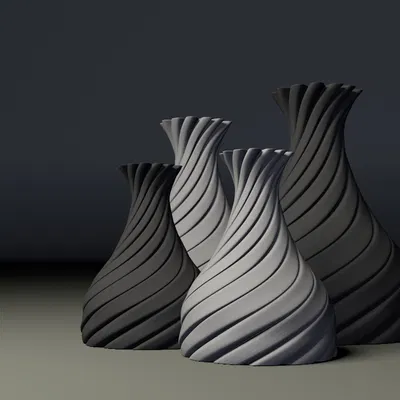 Bình Hoa 3D Xoắn Ốc Độc Đáo - Trang Trí Nhà Cửa