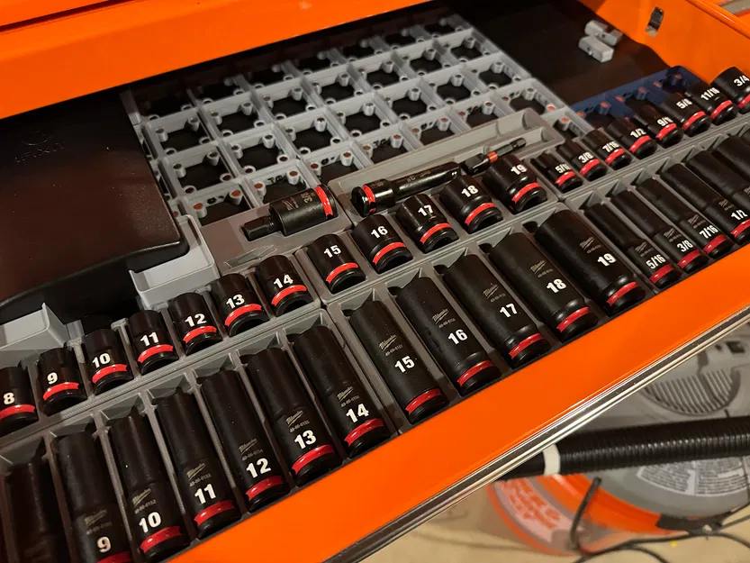 Khay Sắp Xếp Tuýp Cờ Lê Milwaukee Shockwave 3/8 inch - Image 1