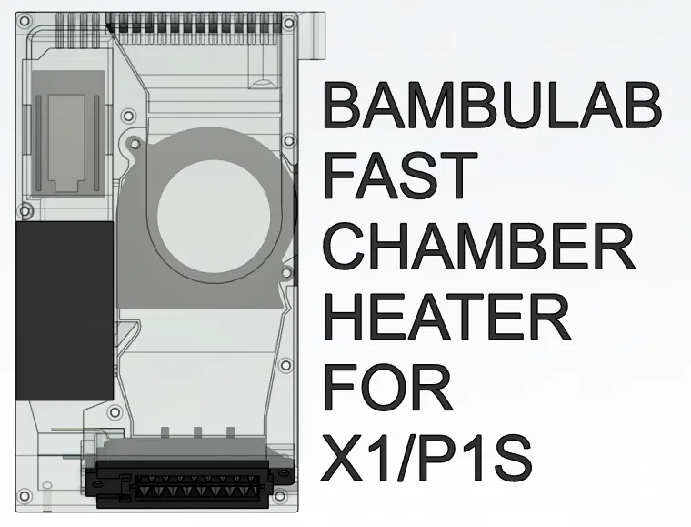 Heater chamber cho BambuLab P1/X1 – làm nóng nhanh, tiết kiệm điện - Image 1