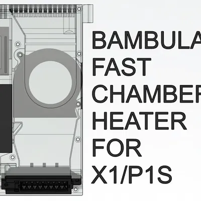 Heater chamber cho BambuLab P1/X1 – làm nóng nhanh, tiết kiệm điện