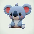 Mô Hình Gấu Koala Con 3D Dễ Thương Phong Cách Kawaii - Thumbnail 2
