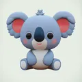 Mô Hình Gấu Koala Con 3D Dễ Thương Phong Cách Kawaii - Thumbnail 3