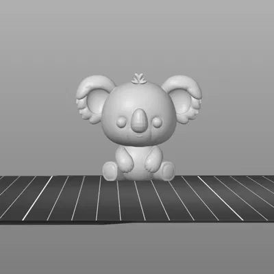 Mô Hình Gấu Koala Con 3D Dễ Thương Phong Cách Kawaii