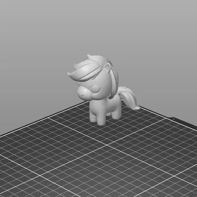 Mô Hình Bé Ngựa Đất Sét Kawaii 3D Dễ Thương