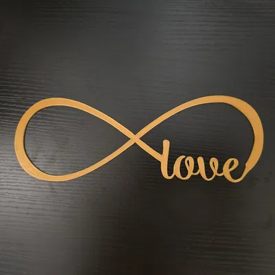 Trang trí tường "Love" biểu tượng vô cực