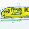 Mô Hình LEGO Lamborghini Miura Roadster 1968 3D - Thumbnail 2