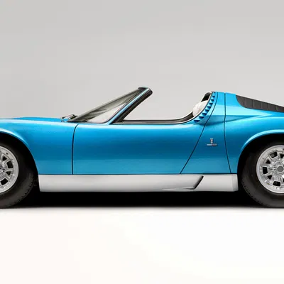 Mô Hình LEGO Lamborghini Miura Roadster 1968 3D