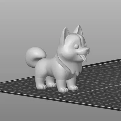 Mô Hình Husky Bé Bỏng "Kawaii" Dễ Thương - In 3D