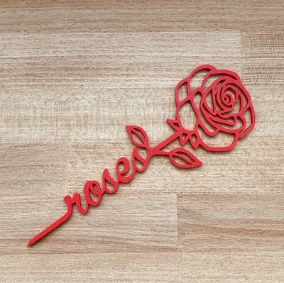 Mô Hình Hoa Hồng 3D "For You" - Quà Tặng Valentine Độc Đáo