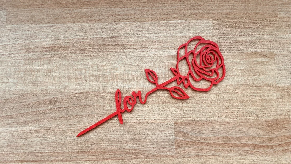 Mô Hình Hoa Hồng 3D "For You" - Quà Tặng Valentine Độc Đáo - Image 3