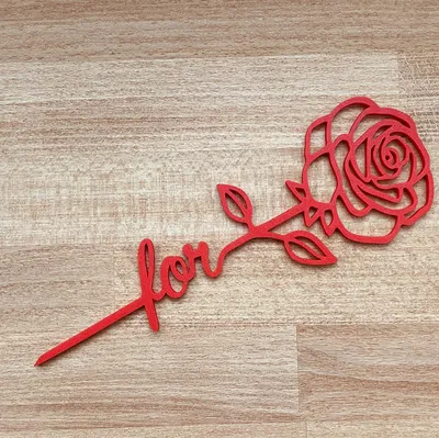 Mô Hình Hoa Hồng 3D "For You" - Quà Tặng Valentine Độc Đáo