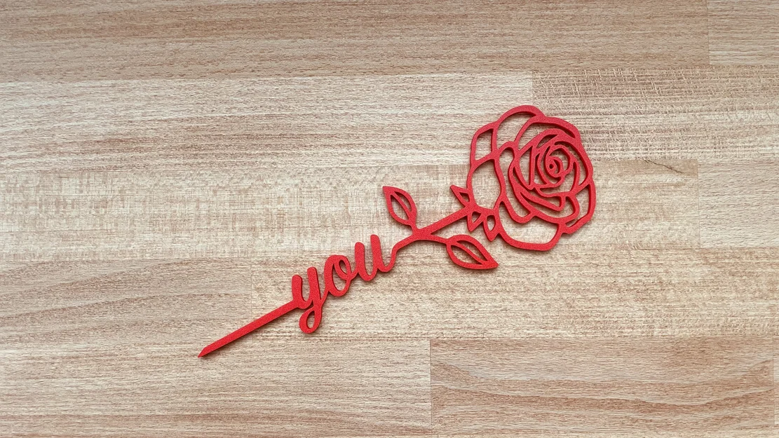 Mô Hình Hoa Hồng 3D "For You" - Quà Tặng Valentine Độc Đáo - Image 4