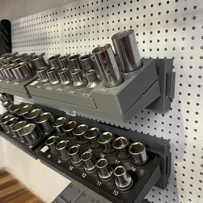 Khay giữ đầu tuýp socket 10-22 metric (Gridfinity bin 2x5)