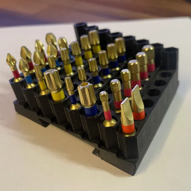 Giá giữ hex bit (hex bit holder) treo tường/pegboard hoặc để bàn - Image 2