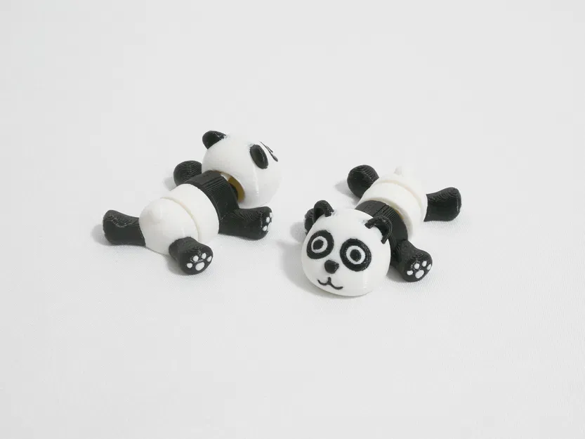 Articulated Pocket Pets – Chubby Panda (Panda mũm mĩm khớp nối) - Image 1