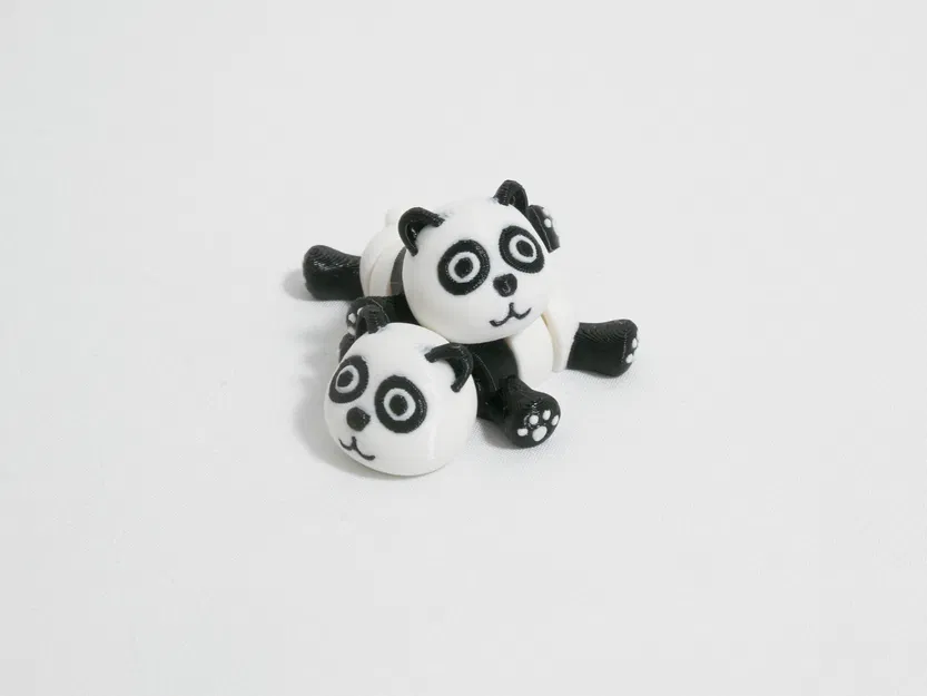 Articulated Pocket Pets – Chubby Panda (Panda mũm mĩm khớp nối) - Image 2