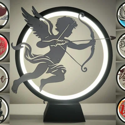 Panel Ngày Valentine cho Ring Lamp