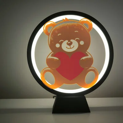 Panel Ngày Valentine cho Ring Lamp