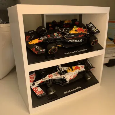 Kệ trưng bày diecast F1 Bburago 2 tầng tỉ lệ 1:43