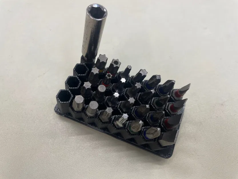 Khay giữ hex bit Gridfinity bin 1x2 - Image 5