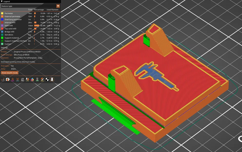 Giá treo thước cặp (Caliper Holder) gắn tường/peg board - Image 3