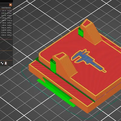 Giá treo thước cặp (Caliper Holder) gắn tường/peg board