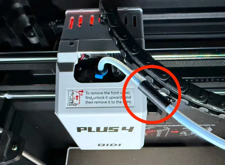 Giải pháp thay lid riser cho Qidi Plus 4: bảo vệ ống PTFE lên printhead - Image 1