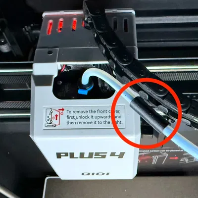 Giải pháp thay lid riser cho Qidi Plus 4: bảo vệ ống PTFE lên printhead