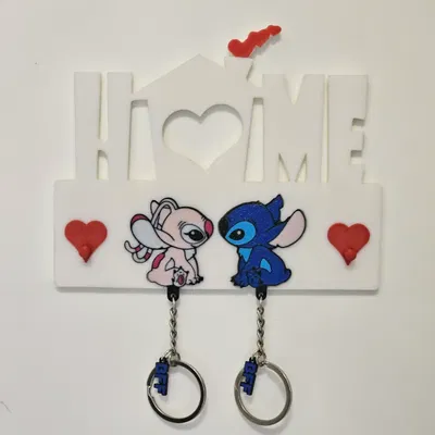 Móc Khóa Cặp Đôi Angel và Stitch